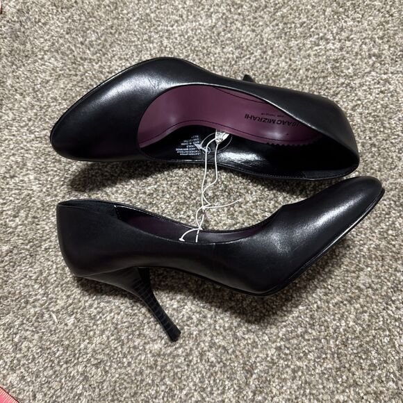 Isaac-Mizrahi Riley Women's Black 7.5 Heels Pumps Glamour Vintage 2000's New - Picture 6 of 12